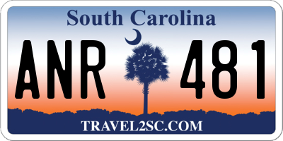 SC license plate ANR481