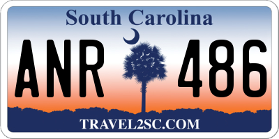 SC license plate ANR486