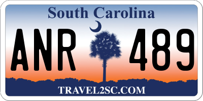 SC license plate ANR489