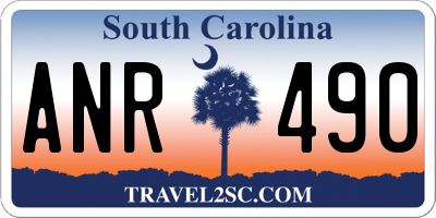 SC license plate ANR490