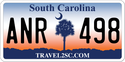SC license plate ANR498