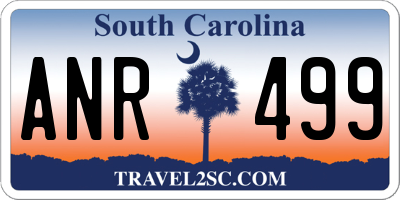 SC license plate ANR499