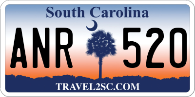 SC license plate ANR520