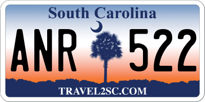 SC license plate ANR522