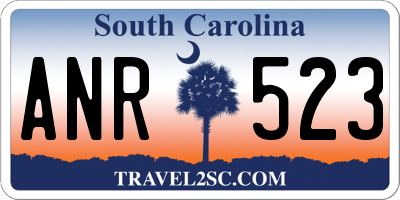 SC license plate ANR523