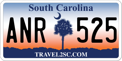 SC license plate ANR525