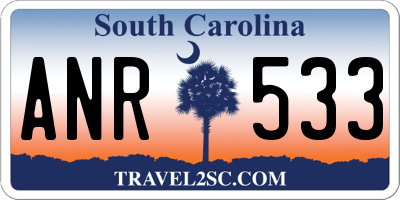SC license plate ANR533