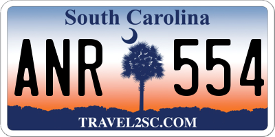 SC license plate ANR554