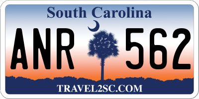 SC license plate ANR562