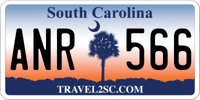 SC license plate ANR566