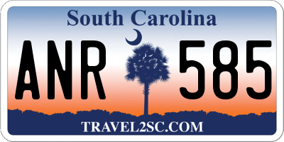 SC license plate ANR585