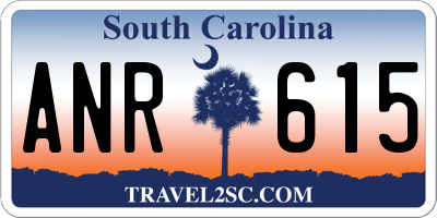 SC license plate ANR615