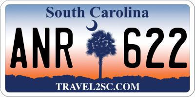 SC license plate ANR622