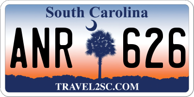 SC license plate ANR626