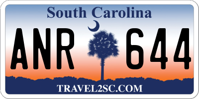 SC license plate ANR644