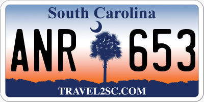 SC license plate ANR653