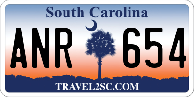 SC license plate ANR654