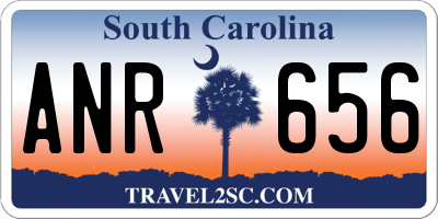 SC license plate ANR656