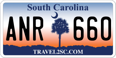 SC license plate ANR660