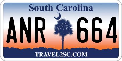 SC license plate ANR664