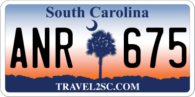 SC license plate ANR675
