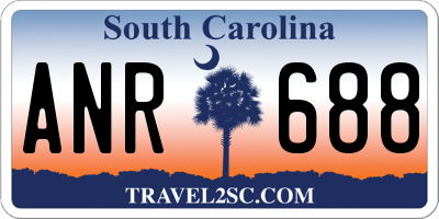 SC license plate ANR688