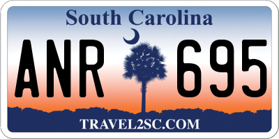 SC license plate ANR695