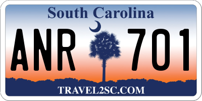 SC license plate ANR701