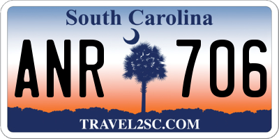 SC license plate ANR706
