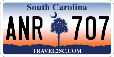 SC license plate ANR707