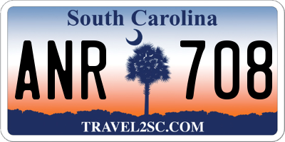 SC license plate ANR708