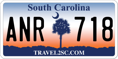 SC license plate ANR718