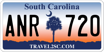SC license plate ANR720