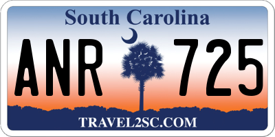 SC license plate ANR725