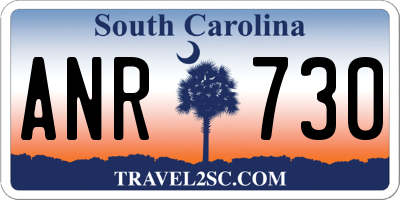 SC license plate ANR730