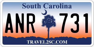 SC license plate ANR731