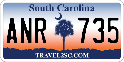SC license plate ANR735