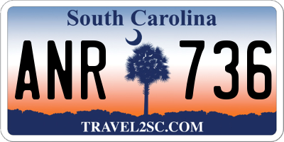 SC license plate ANR736