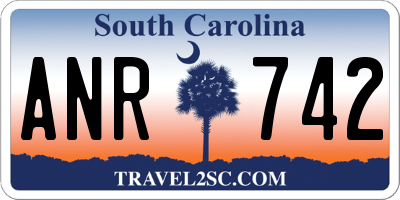 SC license plate ANR742