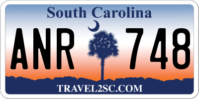 SC license plate ANR748