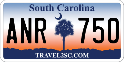 SC license plate ANR750