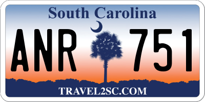 SC license plate ANR751