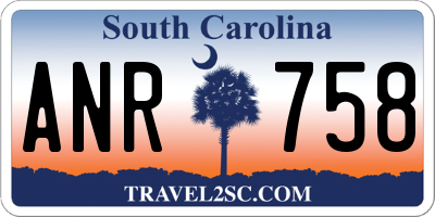 SC license plate ANR758