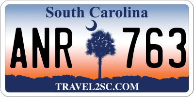 SC license plate ANR763