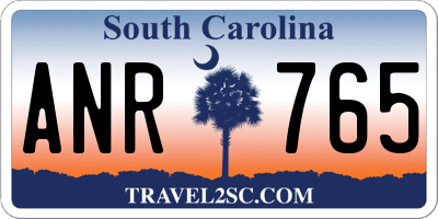 SC license plate ANR765