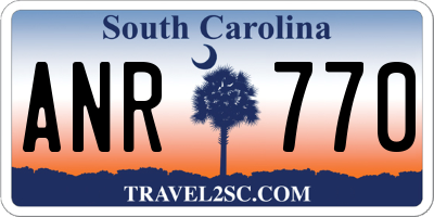 SC license plate ANR770
