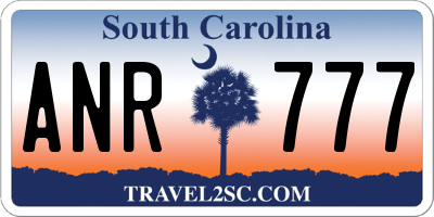 SC license plate ANR777