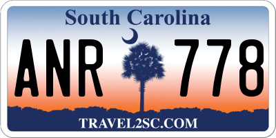 SC license plate ANR778