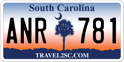 SC license plate ANR781