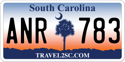 SC license plate ANR783